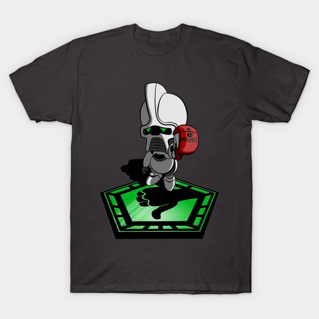 The Hitchhiker's Guide To The Galactica T-Shirt by jayveezed